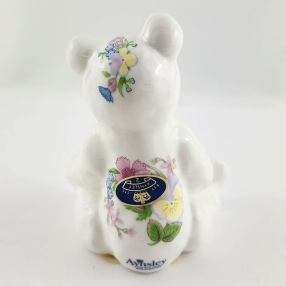 Aynsley Wild Tudor Teddy Bear Figurine English Fine Bone China Original With Box - Picture 4 of 14